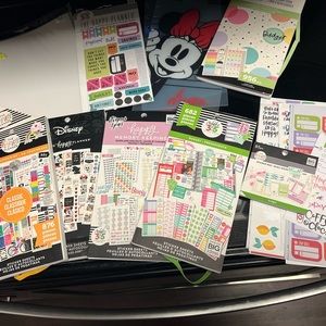 LARGE LOT OF HAPPY PLANNER ITEMS STICKERS ETC